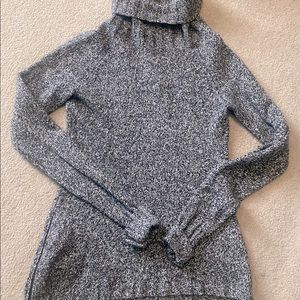 Athleta Marled Gray Turtleneck Sweater